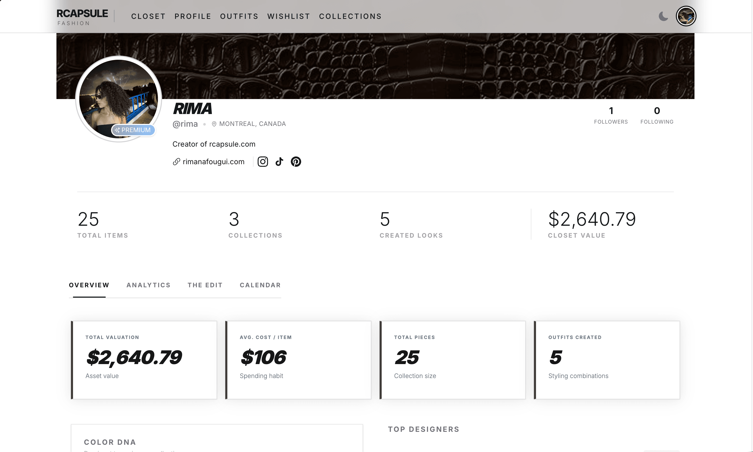 RCapsule — Smart Closet Manager screenshot